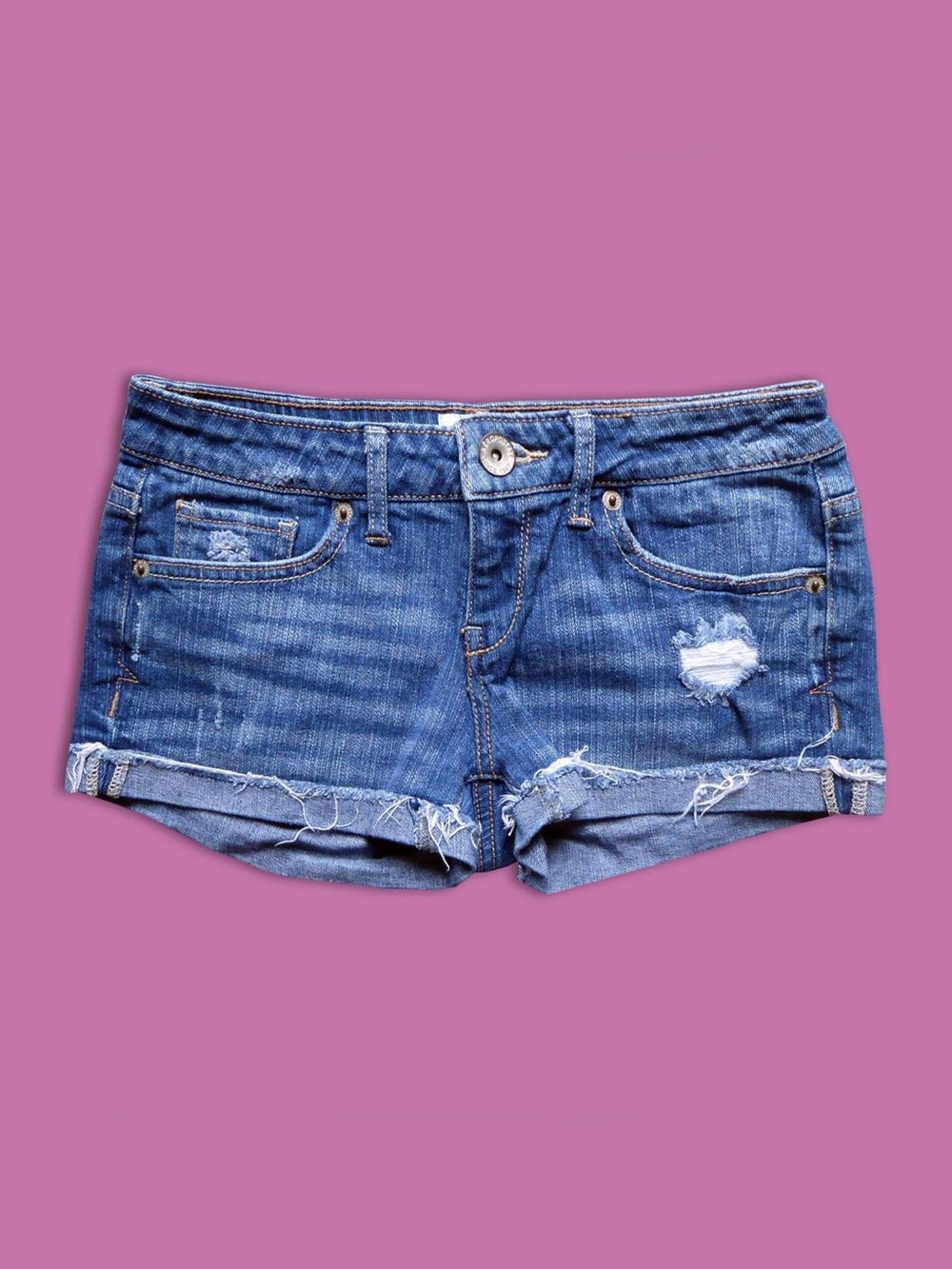 Aeropostale Distressed Denim Shorts